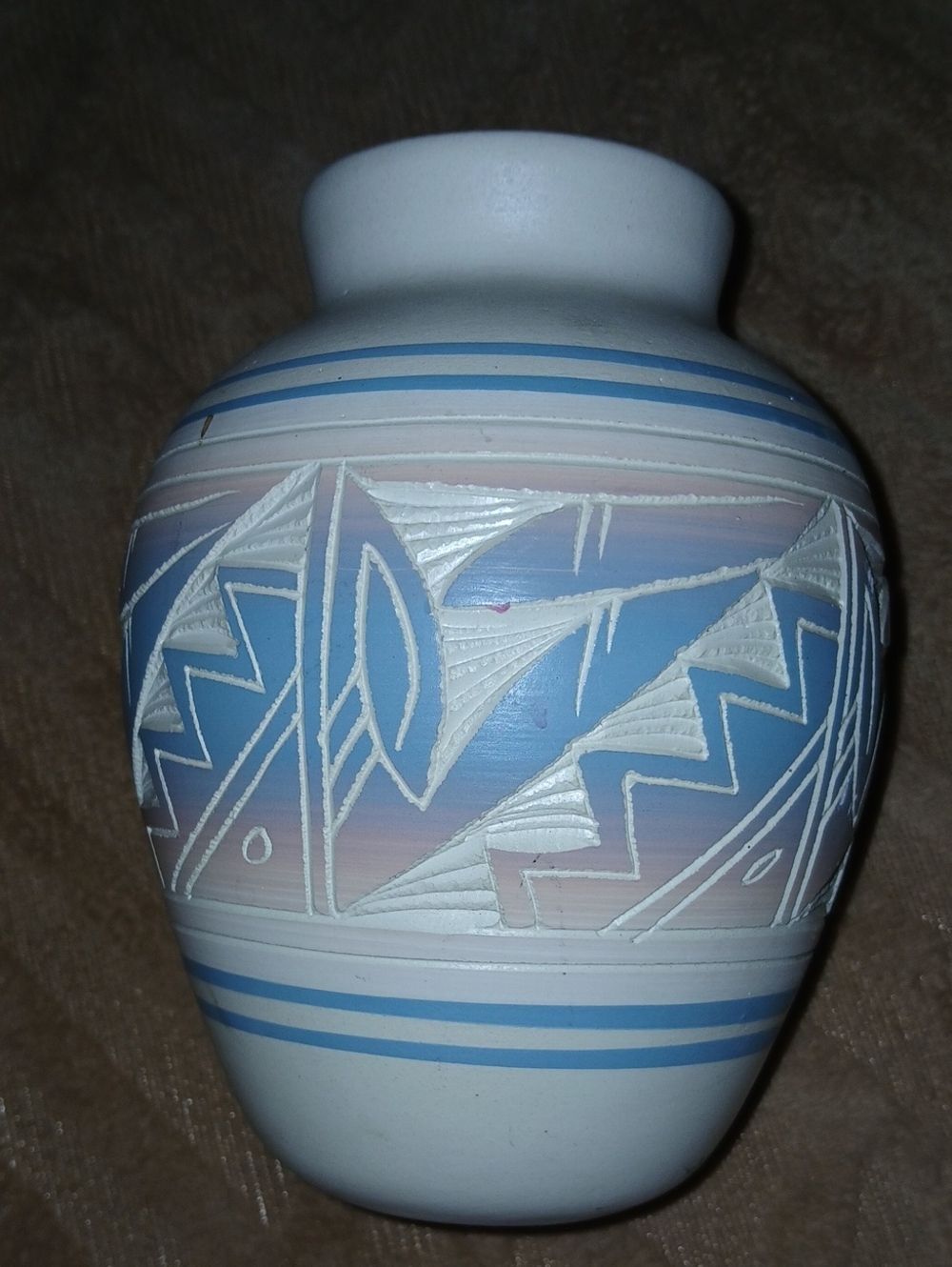 Authentic Original Hozoni Pottery Hand Painted By Navajo Native American Artists